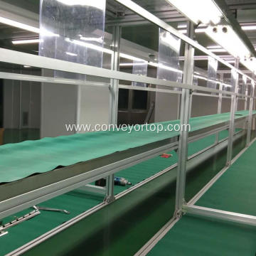 Adjustable Transparent Belt Conveyor Production Line